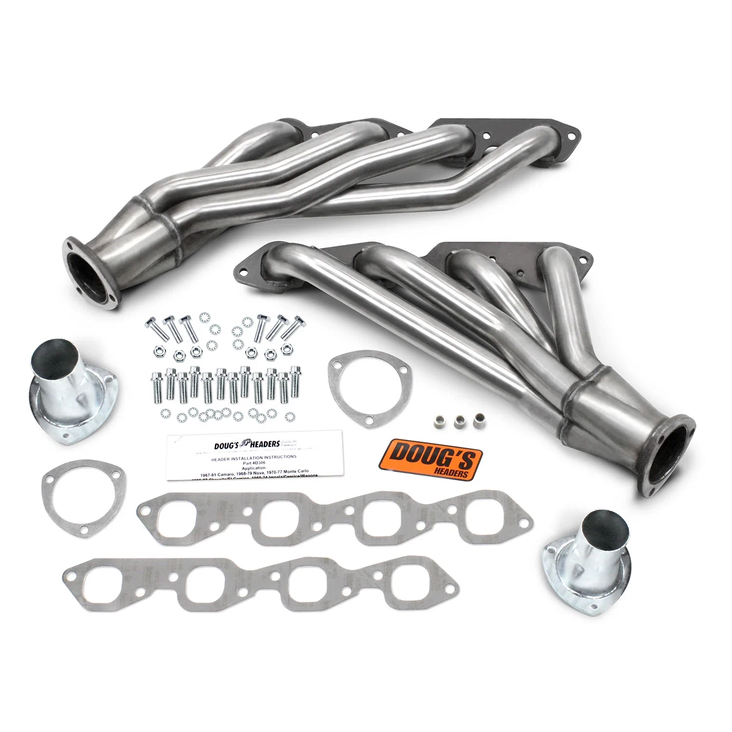 Mid-Length Headers for 64-77 GM F G_A Body 396-502 BBC 1-3_4in Primary D306-SS